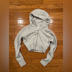 Lululemon Athletica Light Gray Zip-Up Jacket
